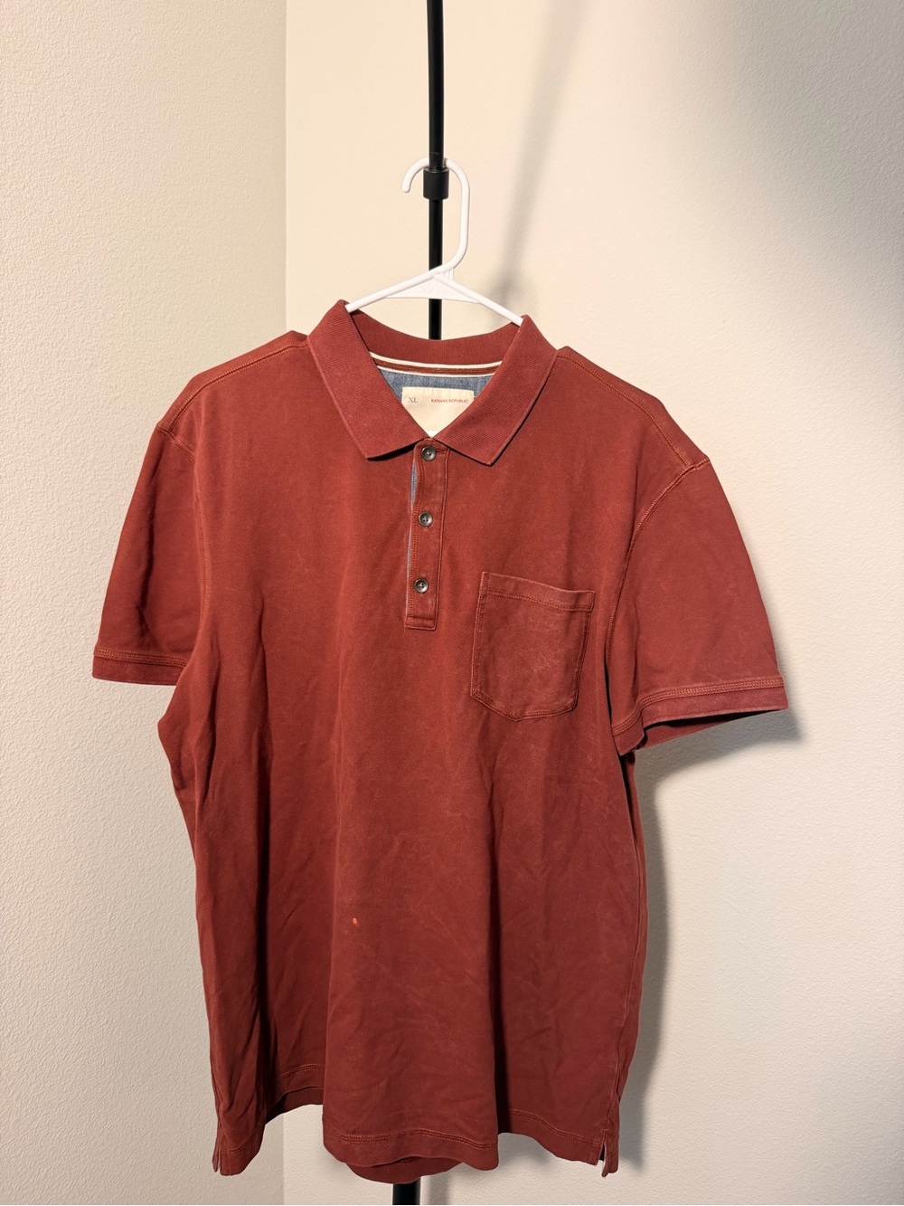 Banana Republic Men's Polo in Brick Red